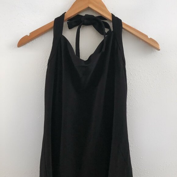 EILEEN FISHER Halter Rayon Blend Stretch Dress Size Medium - Picture 4 of 10